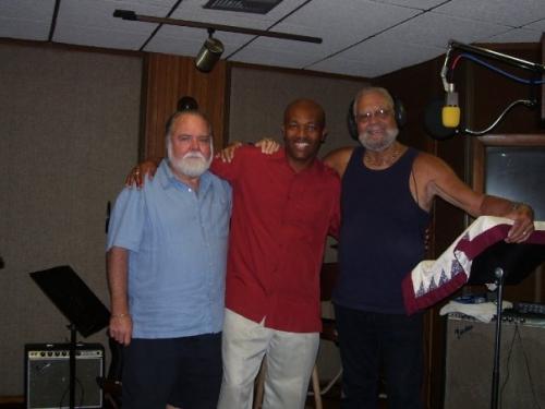 Recording Engineer, Joe Beard, Rodrick Walters and voice talent, Ed Pierson